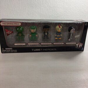 TUBE HEROES Mini Gaming Pack 5pk Mini Figures - NEW SEALED